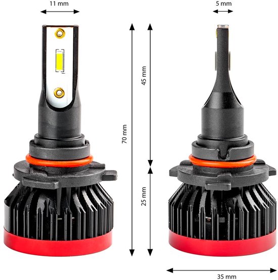 AMiO LED Mistlichten BF-serie HB3 9005/HIR1 9011/H10 Wit