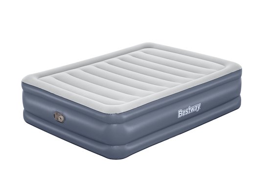 Bestway 6713I Tritech Luchtbed - 2-Persoons - 203 x 152 x 51 cm - Ingebouwde Elektrische Pomp & Kussen