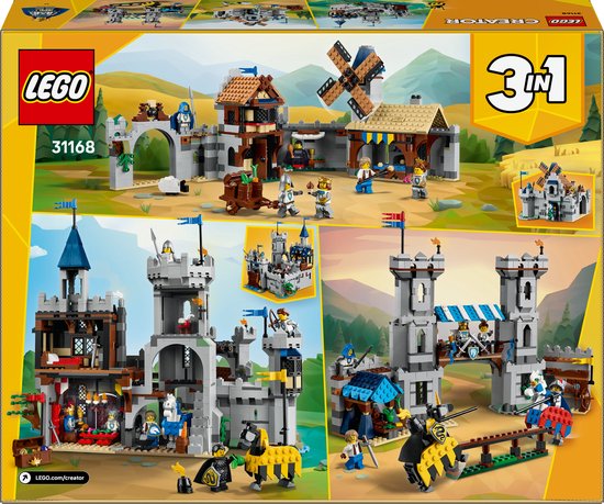 LEGO® Creator 3in1 Middeleeuws Kasteel met Ridders te Paard - 31168