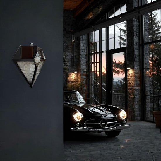 Maclean MCE168 -Solar wandlamp met 6 LED en bewegingsensor - tuinverlichting