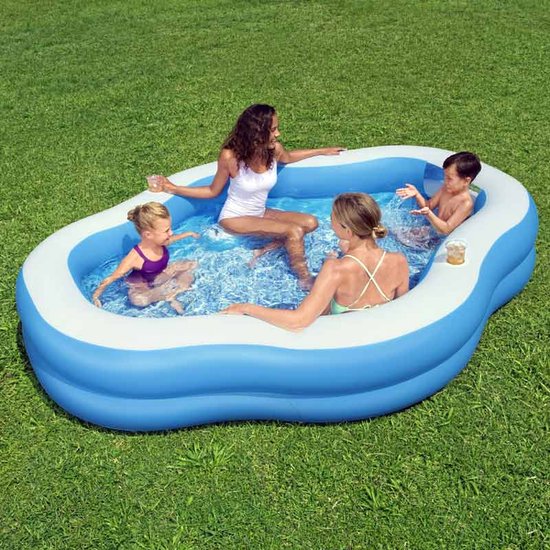 Bestway Zwembad Splashview 270x198x51 cm blauw en wit