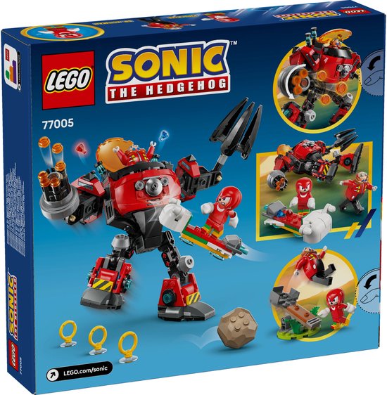 LEGO® Sonic the Hedgehog™ Knuckles vs. Dr. Eggman Egg Crusher Mecha - 77005