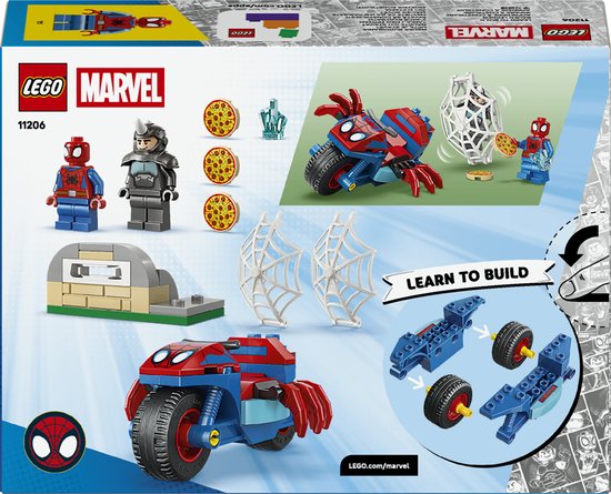 LEGO Marvel Spidey on his Motorcycle vs. Rhino - 11206