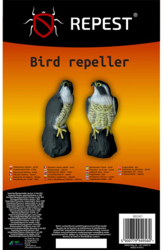 Repest Valk Vogelverschrikker - Realistisch en Diervriendelijk