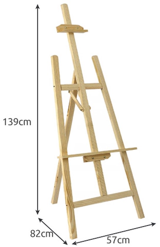Maaleo Houten Schildersezel 150cm - Perfect voor Kunstenaars