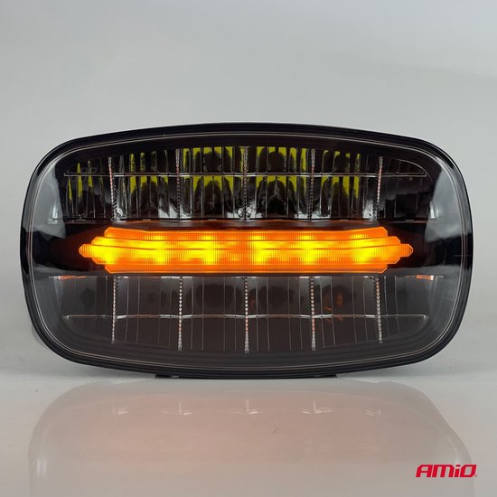AMiO LED Werklicht Verstraler Ovaal 109W 12V-24V Lange-afstandslamp met Positielicht voor Vrachtwagen, Offroad, Bouw en Landbouw