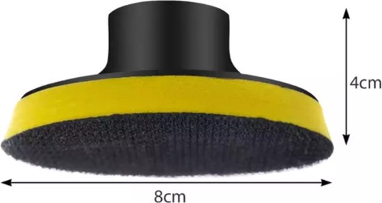 Xtrobb Polijstspons - 12x stuks - D80 mm - polijsten/waxen - 3000 tpm