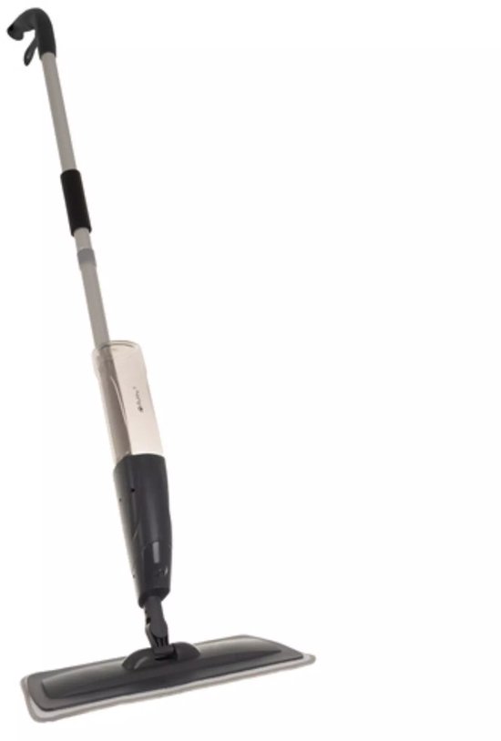 Ruhhy spray mop 600 ml – microvezel dweil met sproeier – 180° draaibaar, 2 doeken