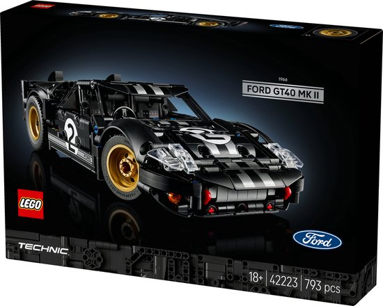 LEGO Technic 1966 Ford GT40 MKII Racewagen - Vintage Auto Bouwpakket voor Volwassenen - 42223