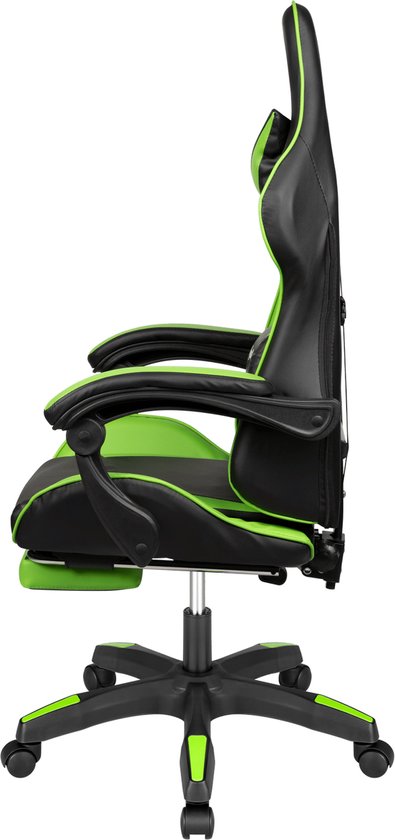 Krüger&Matz KM0790GREEN - Warrior GX-150 gaming stoel, groen-zwart