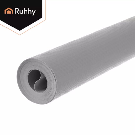 Ruhhy Antislip mat voor lades en kasten 500 x 50 cm grijs