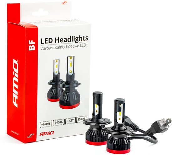 AMiO LED Koplampen BF-serie H4/H19 Dimlichten Wit