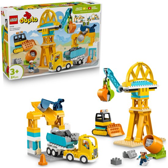 LEGO Duplo Town 10476 - Bouwplaats - Meisjes en Jongens - Multicolor