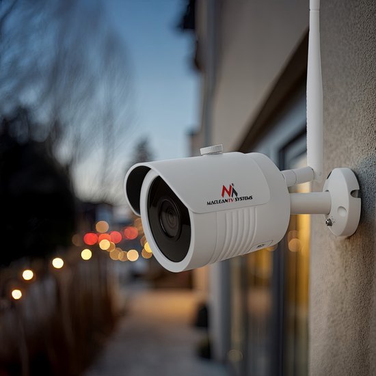 Maclean IP Camera IPC WiFi 5MPx buiten, hoorn, CMOS 1/2.5", H.264/H.264+/H.265+/JPEG/AVI, Onvif, MCTV-516