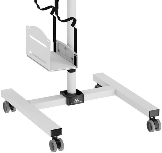 Maclean professionele Monitorstandaard - mobiel computerwerkstation op wielen - Pc-monitorstandaard houder 17-32 -, max 20kg, MC-793