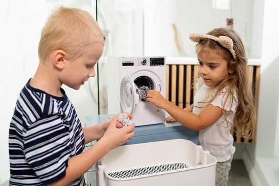 Klein Toys Bosch speelgoed wasmachine - incl. realistische functies - incl. bijpassende geluiden - wit