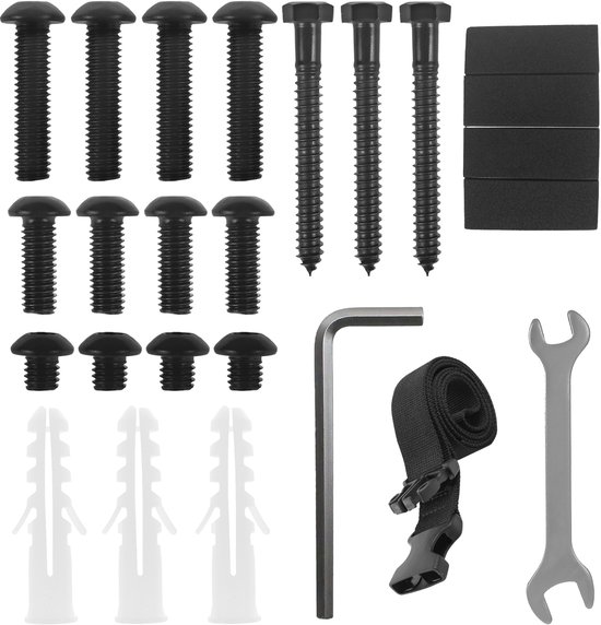 Maclean - PC-houder, bereik 122-212mm, max. belasting 10kg, zwart, MC-116 B