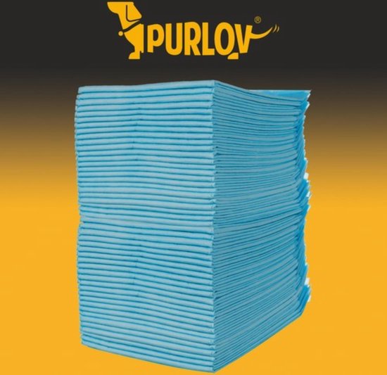 Purlov 50-Pack Absorberende Onderleggers + Poepzakjes: Hygiëne voor Huisdieren