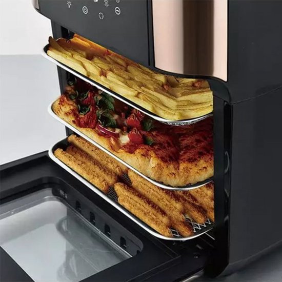 Klausberg KB-7598 - Elektrische Heteluchtfriteuse - 12 Liter - 1800W - Roosterfunctie