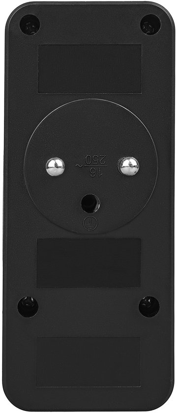 Maclean MCE248 F/B - Stekker - 3-voudige splitter 2x USB-A 2x USB-C - Zwart