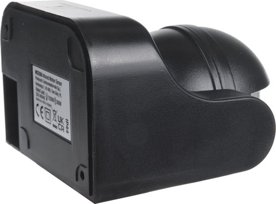 Maclean - LED-lamp met bewegingsmelder | 800/1200W - IP44 - Zwart