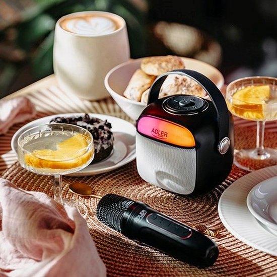 Dankzij de draagbare Bluetooth®-luidsprekers Adler AD 1199b Grijs