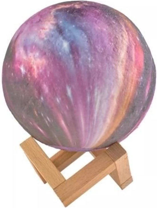 Ruhhy Maanlamp 15cm - 16 Kleuren met Afstandsbediening voor Sfeervolle Verlichting