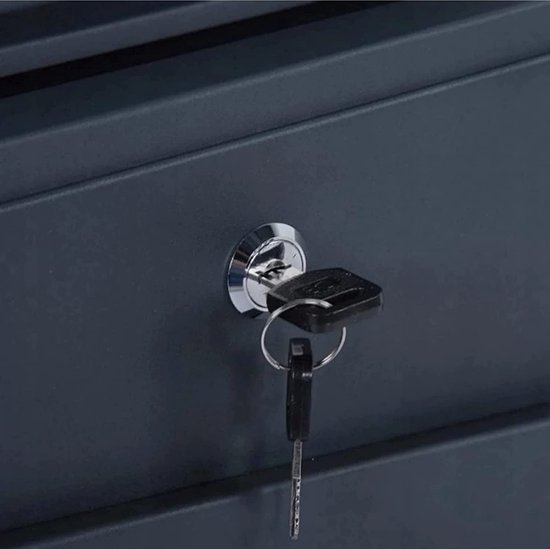 Brievenbus met Krantenvak – Brievenbus rvs – Brievenbussen hangend met slot - Zwart