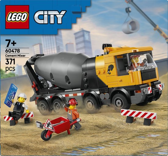 LEGO City Great Vehicles - Cementwagen - 6+ Jaar - Inclusief Figuren