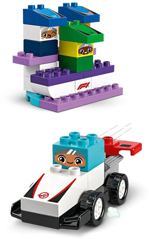 LEGO DUPLO Stad F1® team racewagens en coureurs - 10445