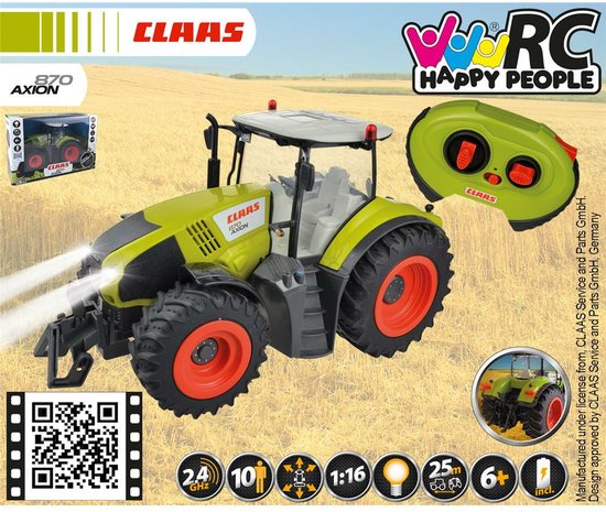 Happy People Tractor radiografisch bestuurbaar Claas Axion 870 1:16