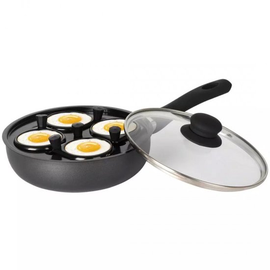 Klausberg KH-1806 - Granieten Pan - 20cm - Deksel - Wkład dla Eieren