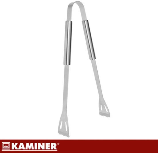 Kaminer Barbecue set met tang, spatel en borstel in stevige koffer voor tuin, camping en onderweg