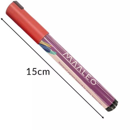 Maaleo acrylstiften 36 kleuren – sneldrogende verfmarkers voor papier, hout en textiel