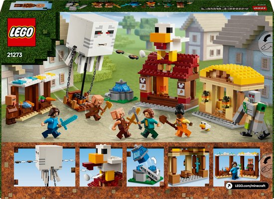LEGO Minecraft De Ghast-Ballon Aanval op het dorp - 21273