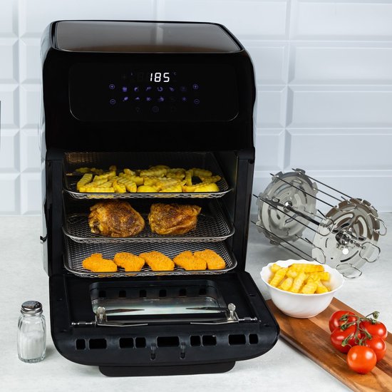 Klausberg 7557 - Air oven XXL - 12L Family size - Hetelucht oven