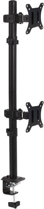 Maclean - Monitorbeugel - Monitorsteun voor 2 scherm - max VESA 100x100, 13-27", 9kg, MC-966