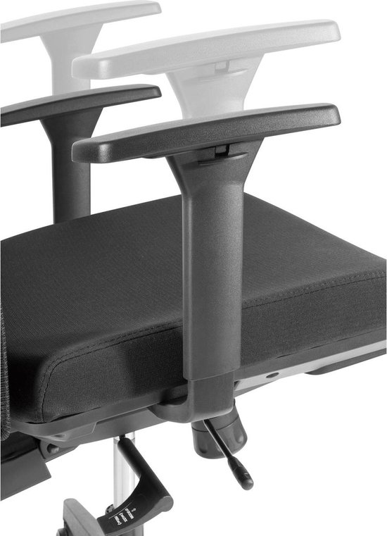Ergo Office - Ergonomische Bureaustoel - Bureaustoel - Office Chair - hoogte verstelbare - Hoofdsteun - max. belasting 150 kg - Zwart