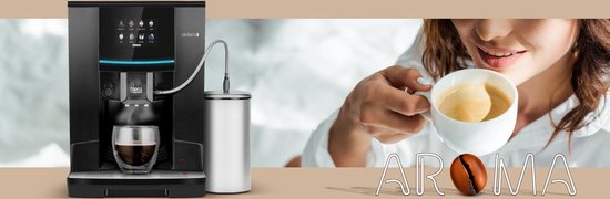 Teesa TSA4008 - Volautomatische espressomachine AROMA 800, met melkreservoir, zwart
