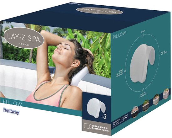 Bestway Lay-Z-Spa Kussens 2 stuks - 100% polyurethaan