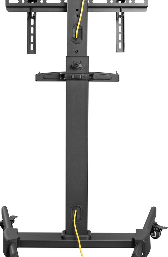 Cabletech Verrijdbare TV Standaard statief - Draaibaar - Hoogte instelbaar - Televisiebeugel - 32- 55 inch - max belastbaar gewicht 35 Kg - Ideaal voor thuis, kantoor presentaties