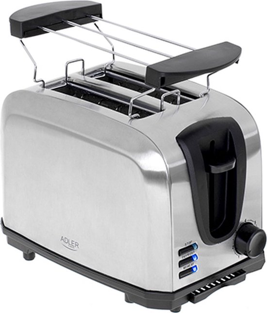 Adler AD3222 - Broodrooster - Toaster met broodjesrooster - 1000 Watt
