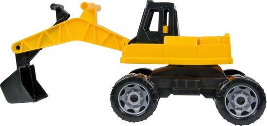Lena Graafmachine Giga Trucks Junior 70 Cm Zwart/geel