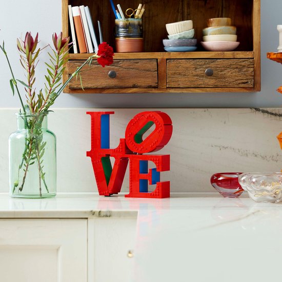 LEGO Art LOVE Woonaccessoire Decoratie Bouwpakket voor Volwassenen, Valentijnscadeau - 31214