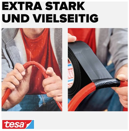 Tesa Extra Power Universal - Duct Tape - 10 m x 50 mm - Zwart