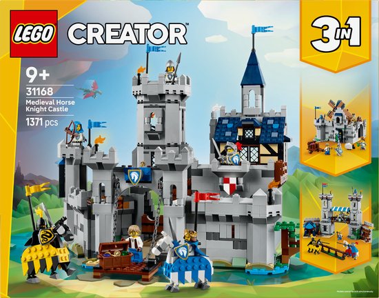 LEGO® Creator 3in1 Middeleeuws Kasteel met Ridders te Paard - 31168