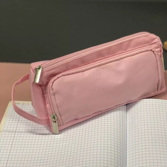 Maaleo Dubbel Uitschuifbare Etui - Roze - Praktisch en Ruim
