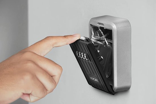 Virone Mini sleutelkluis met combinatieslot en rubber cover