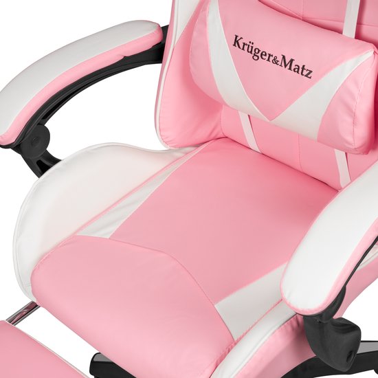 Krüger&Matz KM0790PIN - Warrior GX-150 gaming stoel, roze