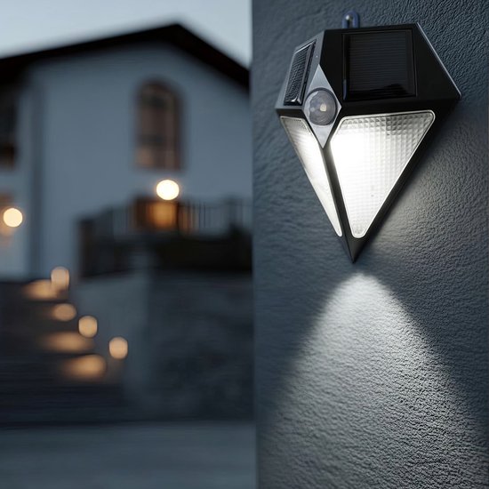 Maclean MCE168 -Solar wandlamp met 6 LED en bewegingsensor - tuinverlichting